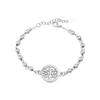 Pulsera de personalidad nicho de alto sentido con figura de calavera con cuentas para Navidad Halloween, acero inoxidable, estilo europeo y americano, joyería de mano