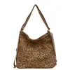 Nova bolsa de ombro feminina transfronteiriça, moderna, versátil, simples e estilosa, versão coreana, grande capacidade, bolsa de mão de lona com duas alças