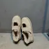 Outono/Inverno 2026 Novos Sapatos Mary Jane de Lã Femininos Couro e Pelo Integrados Sapatos de Dirigir Sapatos Baixos de Solado Plano Sapatos de Cano Baixo Femininos