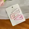 2025 Nova Presilha Rosa Dopamina Bico de Pato Meninas Fofa Moda Grampo para Franja Cabelo Quebrado Pequeno Grampo de Cabelo