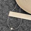 Collar de perlas Shijia para mujer, cadena de clavícula de diseño simple para combinar con todo, ins de alto sentido, nicho, cadena para suéter de celebridad de internet