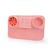Tapete de silicone para animais de estimação direto da fábrica, tapete de silicone para comida lenta de cães e gatos, flexível e resistente a mordidas