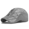 Gorra de Béisbol de Malla con Letras de Verano, Delgada y Transpirable, Visera Solar, Secado Rápido, Gorra Casual de Protección Solar para Hombres, Transfronteriza