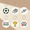 Producto nuevo explosivo transfronterizo silbato de fútbol periférico llavero acrílico, colgante pequeño para mochila Yiwu exclusivo pequeños productos