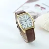Novo Relógio de Cinto Quadrado da Moda para Meninas Estilo Executivo Relógio de Casal Um Homem e Uma Mulher Marca Xapwv Caron