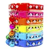 Collar Multicolor Estampado para Perro Perro Pequeño Gato Accesorios con Cascabel Collar Antiperdida Collar para Gato