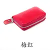 Bolsa de Tarjetas de Crédito y Banco Nueva con Cremallera Única, Estilo Coreano Promocional, Anti-robo RFID, Cepillo, Magnética, Piel de Vaca Genuina, Estilo Cartera de Órgano