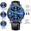 CHENXI Amanhecer Novo Comércio Exterior Masculino Multifuncional Esportivo Três Olhos À Prova D'água Luminoso Calendário Relógio 960