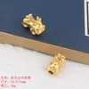 DIY Pulseira Corajosa Acessórios Liga Galvanizada Ouro Vietnamita Furo Cruzado Corajoso Corajoso Adorno de Cabeça de Bebê Acessórios Ao Vivo Atacado