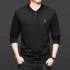 Camiseta Popular de Manga Larga para Hombre para Primavera, Moda Casual con Cuello Alto, Ropa Interior, Sudadera Holgada, Sudadera para Hombre Transfronteriza