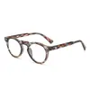 Gafas de alta definición con montura redonda sin graduación, anti luz azul, estilo retro artístico, adecuadas para rostros cuadrados y redondos, gafas ópticas de moda para mujer sin graduación