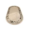 Tapete Estilo Medieval Oval Quarto Lateral de Cama Sala de Estar Varanda Tatame Quarto Principal Quarto Especial Tapete Longo de Chão