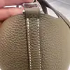 Bolso tipo cesta 2025H Marca Tc Piel de Vaca Semi-cosido a mano Hilo encerado para Mujer, Bolso cubo de alta gama con herrajes de acero, Bolso de mano, Bolso tote