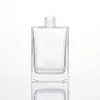 Atacado do Fabricante Frascos Vazios para Aromaterapia, Frascos Transparentes Estilosos de Alta Qualidade para Aromaterapia, Frascos Quadrados de 150ml com Tampa de Encaixe para Aromaterapia