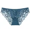 Roupa Íntima Feminina Sexy Transfronteiriça Europeia e Americana, Calcinhas Transparentes de Renda Finas Plus Size, Tanga de Cintura Baixa Levanta Bumbum