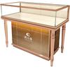 Vitrina de Joyería Estilo Europeo, Vitrinas de Exhibición con Bordes de Jade, Vitrinas de Exhibición de Productos para Centros Comerciales, Gabinetes de Almacenamiento para Joyería