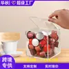 Caja de Almacenamiento Transparente de Acrílico Cuadrada con Tapa abatible para Cápsulas de Café, Caja de Exhibición de Escritorio a Prueba de Polvo, Caja de Exhibición para Figuras de Modelo