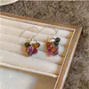 Pendientes Exquisitos Redondos con Borlas de Dopamina Moda de Gama Alta de Nicho Collar Sencillo Conjunto de Joyería Versátil de Temperamento