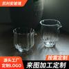 Copa Justa de Vidrio Resistente al Calor Pétalo Copa Uniforme para que Beba una Persona Pequeño Mar de Té Doméstico Sencillo Divisor de Té Copa de Vidrio de Gran Capacidad