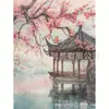 Amazon Transfronteiriço DIY Pintura Diamante Paisagem Jardim Cenário 5D Diamante Completo Sala de Estar Pintura Decorativa Novo Produto Fabricante Atacado