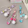 Letra Creativa Colgante de Corazón con Lazo Luminoso Estilo Coreano Acrílico con Recubrimiento UV Decoración Llavero Accesorio para Bolso
