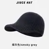 Gorra de Béisbol Deportiva de Punto de Color Sólido Casual Británica para Exteriores para Mujer Cabeza Grande Adecuada para Gorra de Béisbol Elástica para Mujer Gorro de Invierno