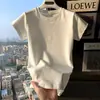 Camiseta Básica de Rayón de Manga Corta con Hombros Rectos para Mujer, Verano 2026, Corte Delgado, Favorecedora, Camiseta Base Ajustada, Top Elegante