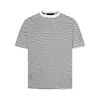 Camiseta a Rayas Estilo Retro Americano con Efecto Desgastado de Manga Corta para Hombres y Mujeres, Versátil Top Holgado 2026 para Parejas y Uso Diario