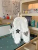 Mochila Estudiante Estilo Lolita Dulce Estilo Japonés con Ribete de Encaje de Doble Capa, Diseño de Corazón a Cuadros, Mochila Estilo Mejor Amiga