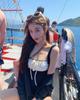 Coreia do Sul Ins Style Cute Girl's High-end Pure Chanel Style Fairy Style Simple Conjoined Swimwear para mulheres
