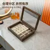 Bandeja de Exhibición de Joyería de Madera de Nogal, Soporte para Pulseras y Cadenas, Caja de Almacenamiento de Joyería para Manualidades y Joyería