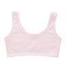 Ropa interior de color sólido para estudiantes de primaria en período de desarrollo para mujer y niña, algodón de hombro ancho, sujetador anti-bultos, chaleco pequeño para niñas