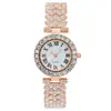 Reloj para Mujer Estilo Romano Incrustado con Diamantes Estilo Inglés, Popular Set de Pulsera Weiying, Relojes de Pulsera para Mujer al por Mayor