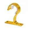 Soporte para Barra de Cortina Aleación de Aluminio Extra Grueso Estante Único Montaje Superior Montaje Lateral Soporte Engrosado para Barra Romana Accesorios para Barra de Cortina Lote