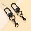 Cierre de Puerta Giratorio en Forma de U de Colores Pintado Broche de Langosta Accesorios para Joyería DIY Colgante para Llavero Hebilla para Colgar Bolsas Muñecas