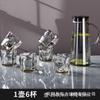 Fábrica por atacado de vidro resistente a alta temperatura garrafa de água fria alto Borosilicato beber copo de água doméstica conjunto garrafa de água fria de grande capacidade