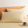 Um par de fronhas 100% algodão, modelo novo 2026, algodão puro, 48cmx74cm, capas para enchimento de travesseiro para uso doméstico 2