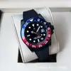 Reloj Greenwich Reloj Mecánico Totalmente Automático Reloj Mecánico Anillo de Coca Anillo de Cerámica Reloj Mecánico de Alta Calidad para Hombre