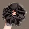 Scrunchie degradê tinta-tinta para mulheres, acessório de cabelo de alta qualidade, estilo casual, elástico de alta elasticidade, prendedor de cabelo de moda vintage
