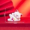 Micro paisaje creativo lindo rico flor gato de la suerte animal muñeca decoración accesorios coche escritorio pequeños adornos