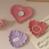 Amapola DIY Aromaterapia Yeso Cemento Encaje Lazo Corazón Bandeja Plato Adorno Resina Silicona Molde