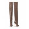 Comercio Exterior Transfronterizo Botas de Moda Europeas y Americanas Nuevo Estilo Otoño e Invierno 2026 Punta Fina Tacón de Aguja Tacón Súper Alto Caña Alta Talla Grande Botas de Moda para Mujer