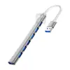 Base de Expansión Lateral USB Extensor Cuatro en Uno Multifunción Hub Otg Adecuada para Portátil Apple Tipo C