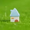 Miniatura de casa-vila estilo europeu para micro paisagismo, acessórios de decoração de jardinagem DIY, ornamentos em miniatura para mesa