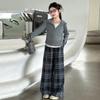 Conjunto de Ropa para Niñas Primavera y Otoño 2026 Nuevo Estilo Moda Infantil Casual Deportivo Conjunto de Dos Piezas de Pierna Ancha