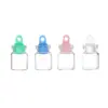 Especial Transfronteiriço para frasco de cortiça de madeira transparente de alta qualidade 13x18mm frasco de vidro selado espesso 0,8ml ponto multicolorido