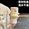 Botella de agua aislada de acero inoxidable 316 de alta calidad para niños, con un lindo diseño de dibujos animados, una pajilla de doble propósito y un diseño portátil, perfecta para que los estudiantes la usen en la escuela