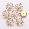 Garra de girassol para costura com strass de 14 mm, costas planas, redondas, brilhantes, pedra de cristal, base dourada fosca, roupas para costura