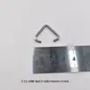 Anillo de Conector de Hebilla Triángulo Abierto de Acero Inoxidable Dun Ang Hebilla de Llavero Bolsa DIY Joyería Decoración Accesorios