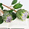 En stock venta al por mayor flor artificial Flor Emperador azul y blanco fragancia a madera moderno lujo ligero floral sala de estar mesa de café artificial artificial flor adornos